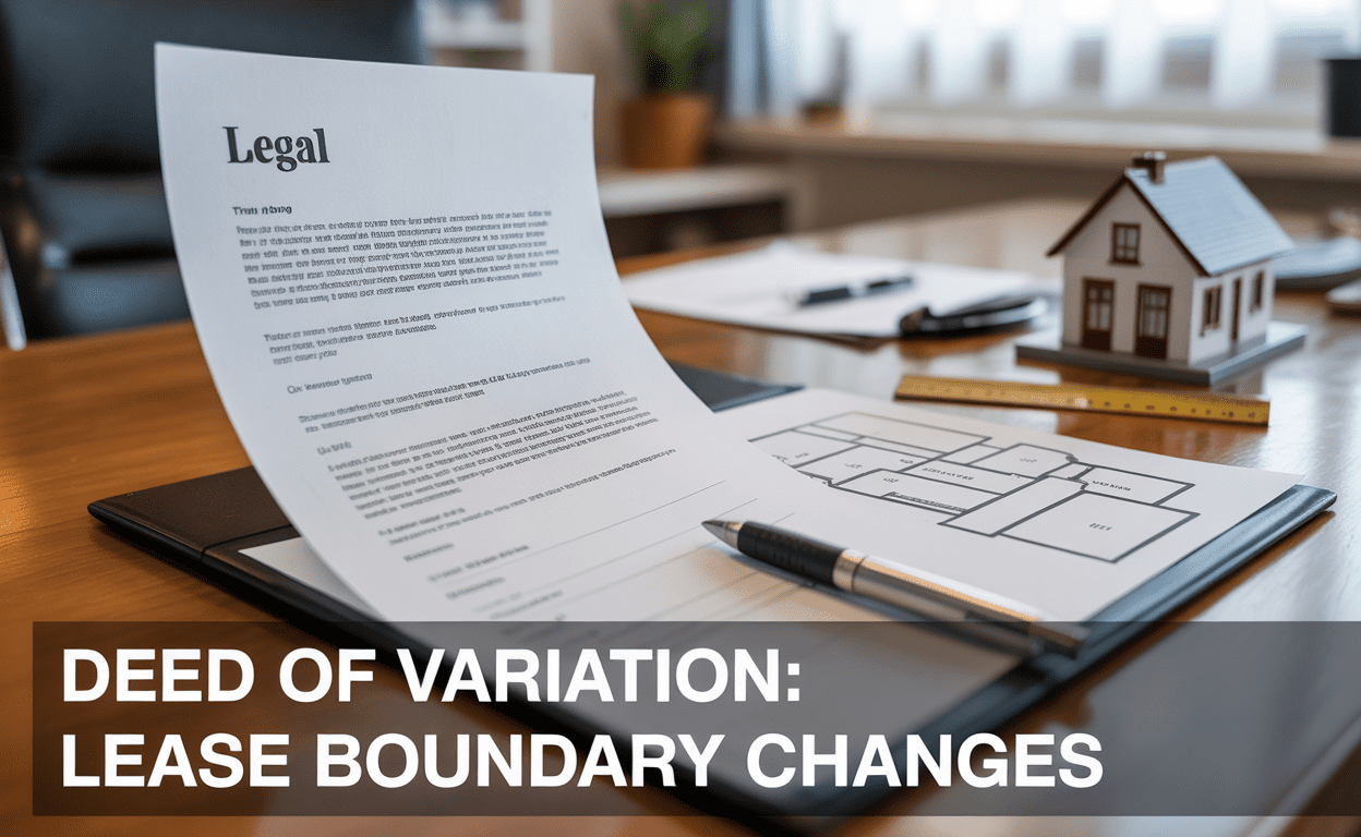 Deed of Variation Plan: Lease Boundary Changes uk