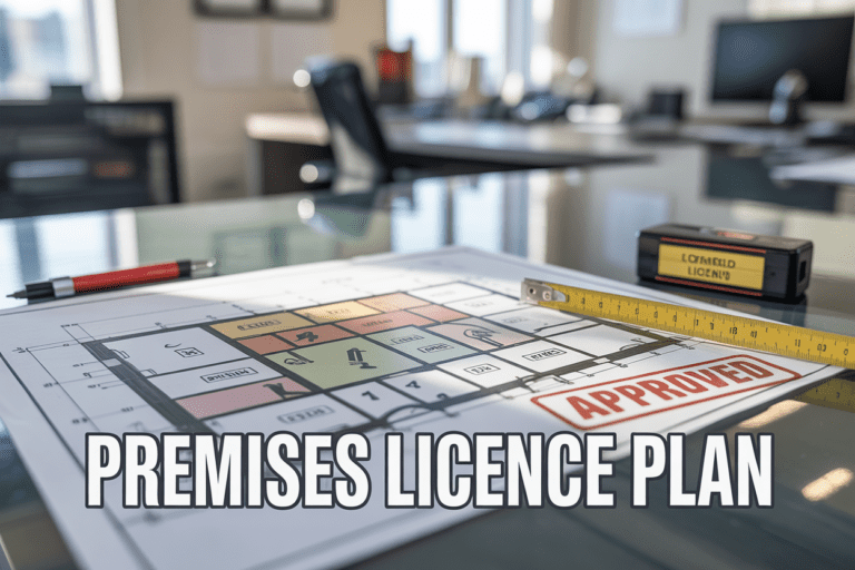 Premises licence plan UK