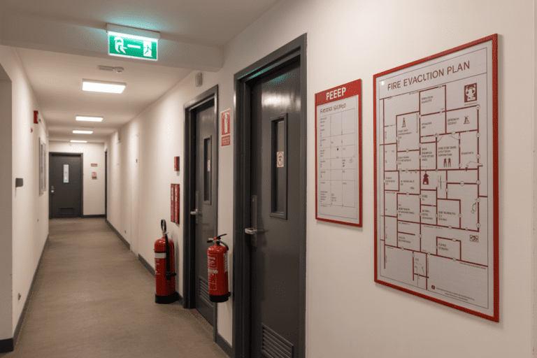 fire evacuation floor plans London